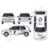Rally car graphic kit Diac - Renault Clio 1