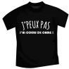 Tshirt "J'peux pas j'ai cours de cable"