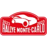 Autocollant Plaque de Rallye Monte Carlo 2023