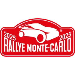 Autocollant Plaque de Rallye Monte Carlo 2025