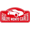 Autocollant Plaque de Rallye Monte Carlo 2026