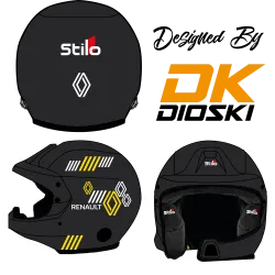 Kit déco casque rallye "Renault Sport V3"