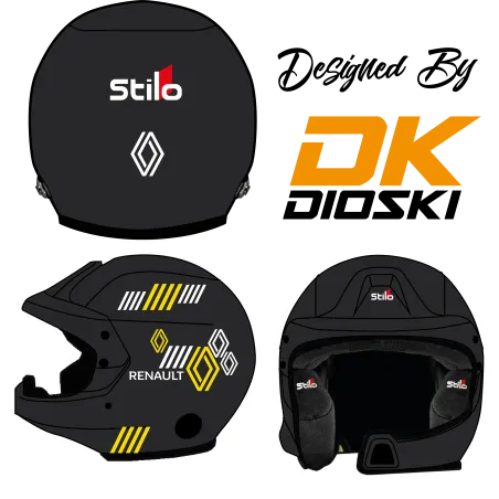Kit déco casque rallye "Renault Sport V3"