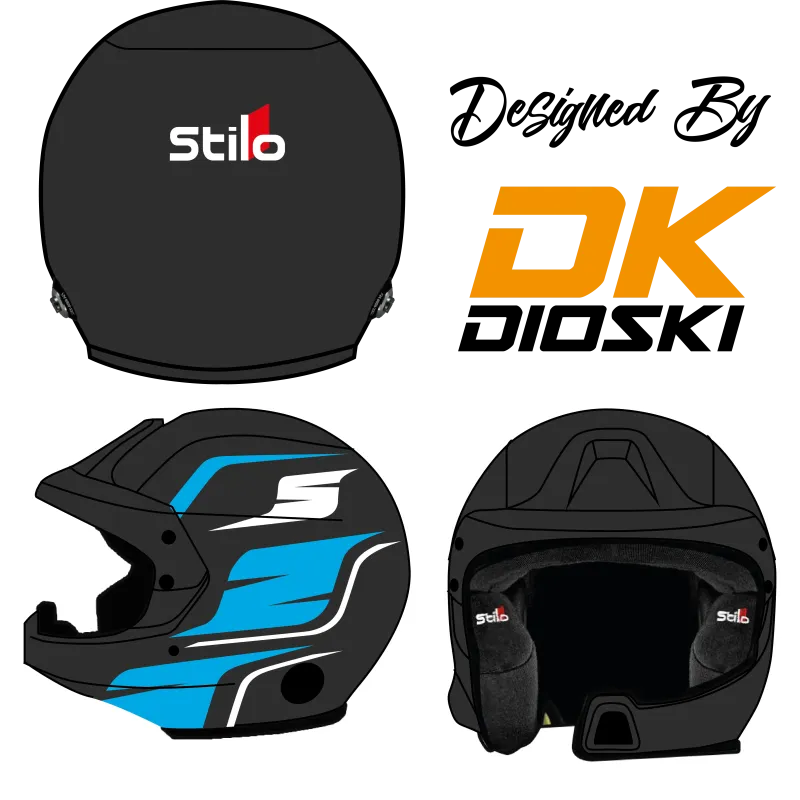 Kit déco casque rallye "Waves"