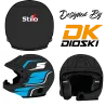 Kit déco casque rallye "Waves"