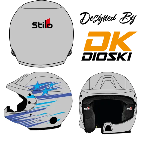 Kit déco casque rallye "Stars"