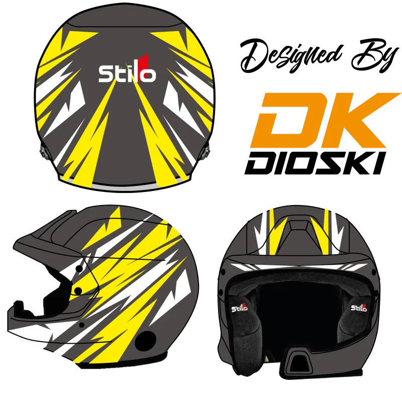 Kit déco casque rallye "Flash"