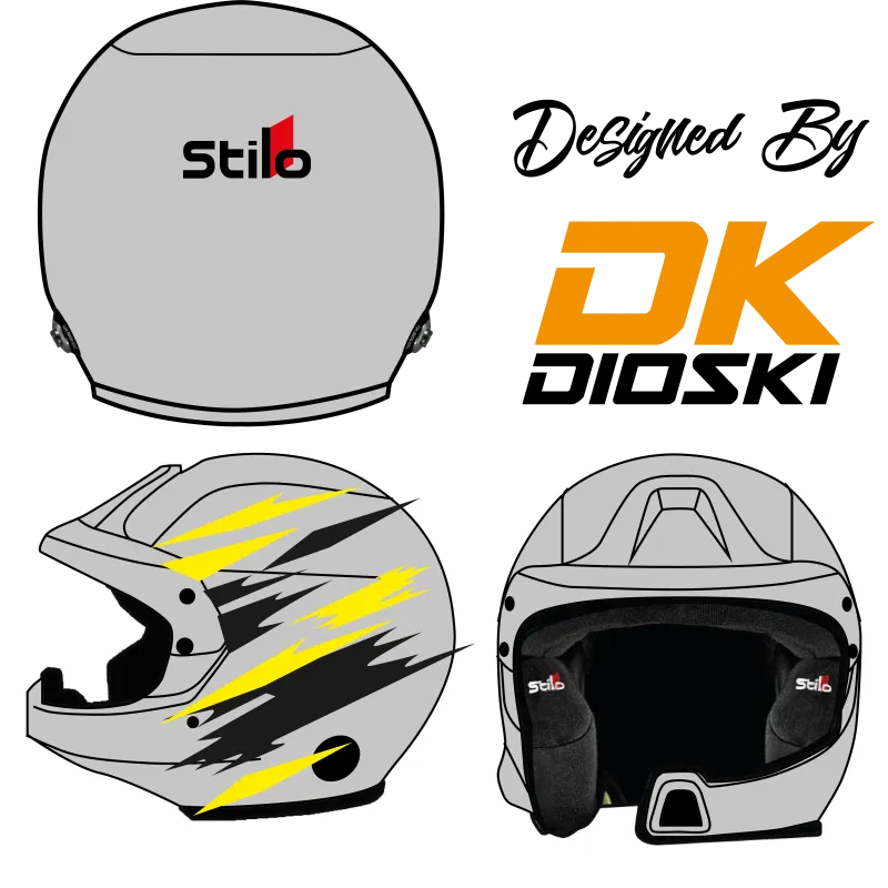 Kit déco casque rallye "Flash v3"