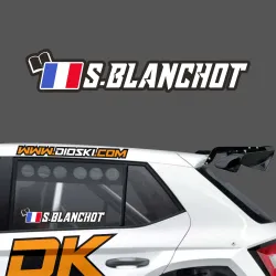 Lettrage rallye noms pilote ou copilote 13