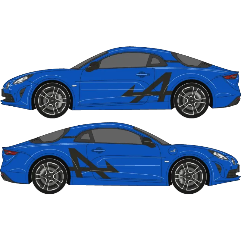 Kit 2 stickers Alpine grand A