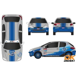 Graphic kit Peugeot 206 Ogier Rallye Jeunes