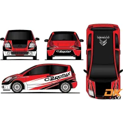 Graphic kit Citroën C2 R2 Max Officielle V2