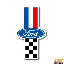 Stickers Ford France Damier