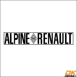 Autocollant Alpine Renault Old