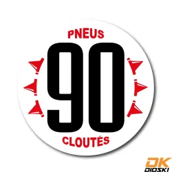 Autocollant Pneus Clou 90 Old