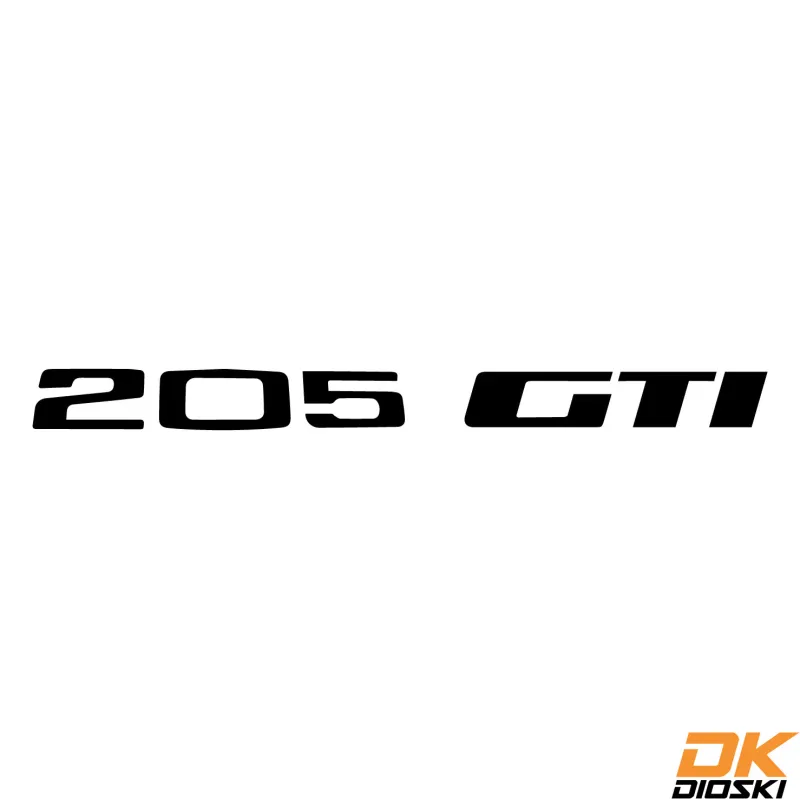 Sticker Peugeot 205 GTi