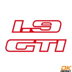 Autocollant Peugeot 205 GTi Custode 1.9