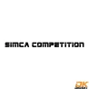 Autocollant Simca Compétition