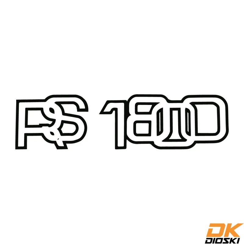 Sticker Ford Escort RS 1800