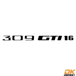 Autocollant Peugeot 309 GTi 16