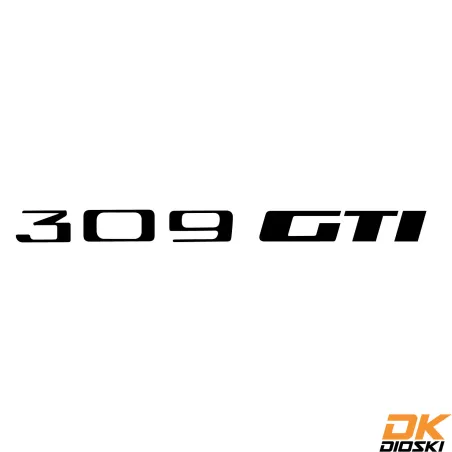 Sticker Peugeot 309 GTi