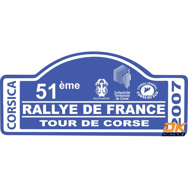 Stickers Rallye Tour de Corse 2007