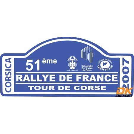 Stickers Rallye Tour de Corse 2007