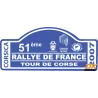 Autocollant Plaque Rallye du Tour de Corse 2007