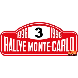 Stickers Rallye Monte Carlo 1961 to 1996